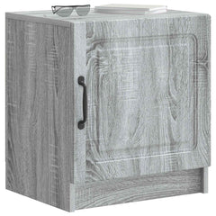 vidaXL Bedside Cabinet Grey Sonoma 43 x 34.5 x 47 cm Engineered Wood 3