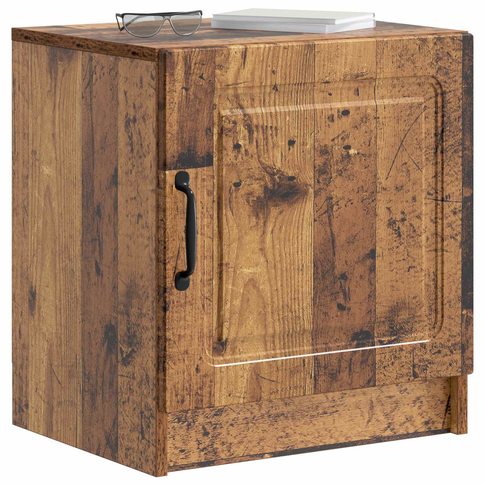 vidaXL Bedside Cabinet Old Wood 43 x 34.5 x 47 cm Engineered Wood 3