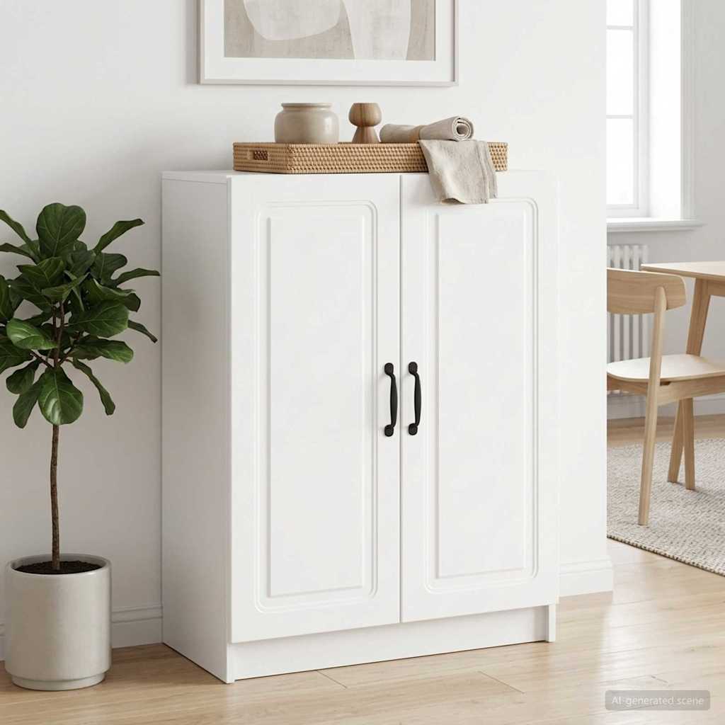 Sideboard 66 x 34.5 x 87 cm Engineered Wood High gloss white