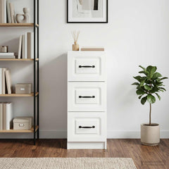 vidaXL Drawer Cabinet White 33 x 34.5 x 87 cm Engineered Wood 4
