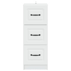 vidaXL Drawer Cabinet White 33 x 34.5 x 87 cm Engineered Wood 6