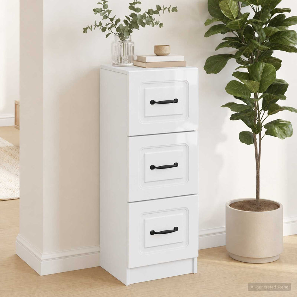 Drawer Cabinet High Gloss White