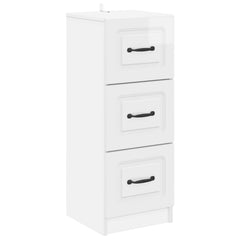 Drawer Cabinet High Gloss White, image 2