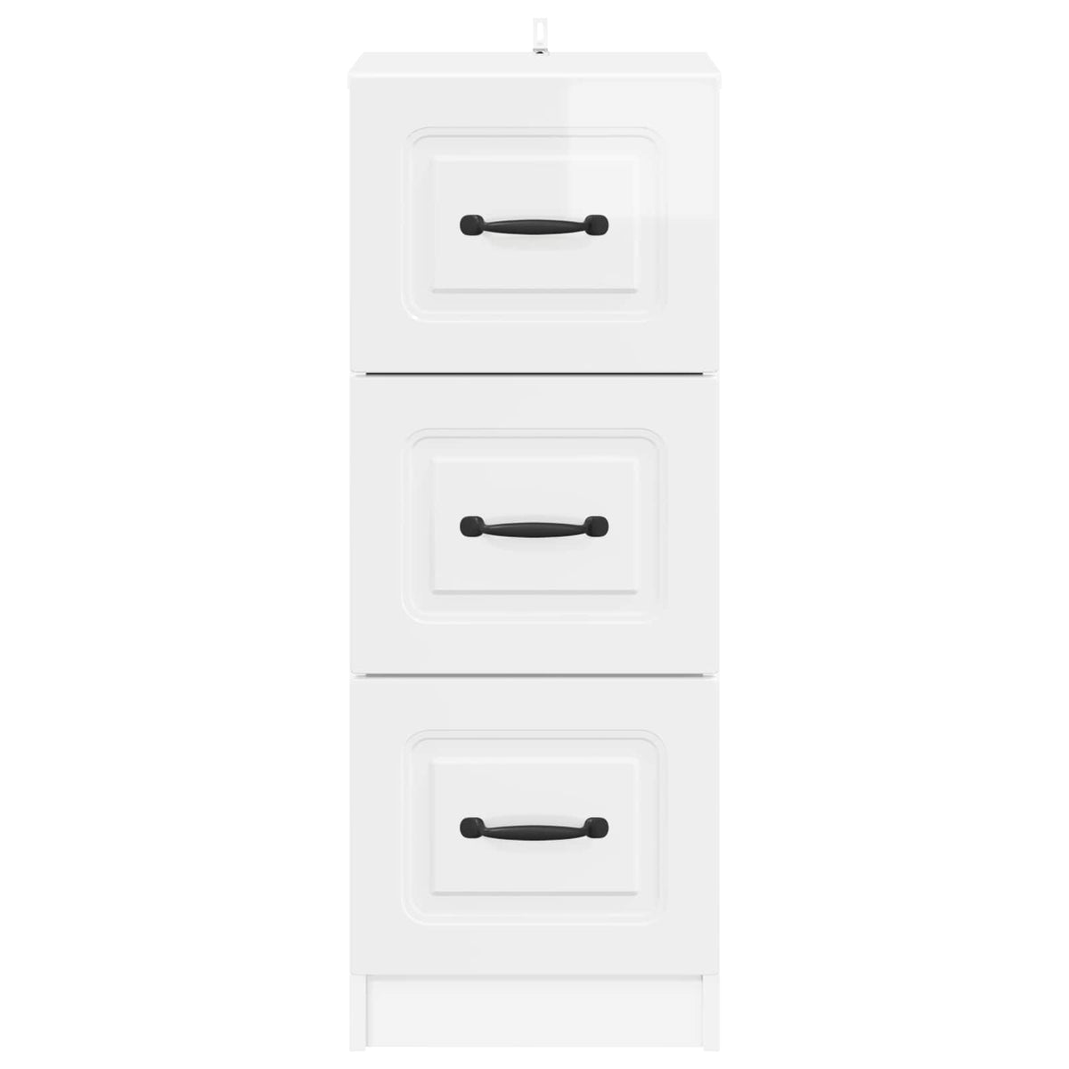 Drawer Cabinet High Gloss White, image 6