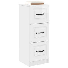 Drawer Cabinet High Gloss White, image 3