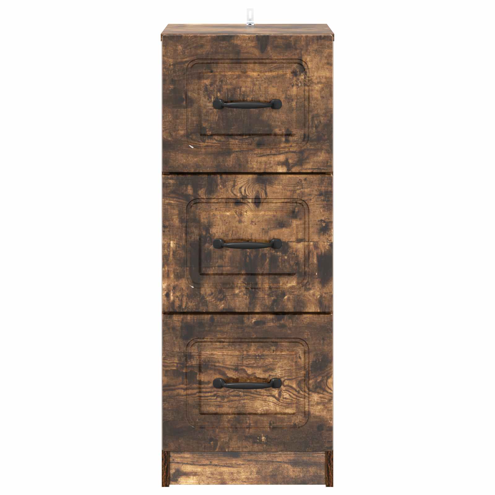 vidaXL Drawer Cabinet Smoked Oak 33 x 34.5 x 87 cm Engineered Wood 6