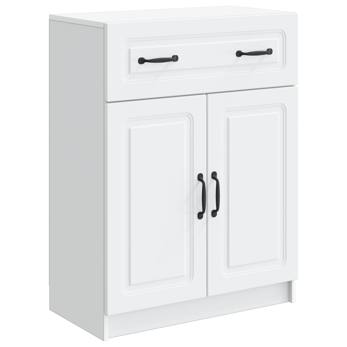 Sideboard 66 x 34.5 x 87 cm Engineered Wood White