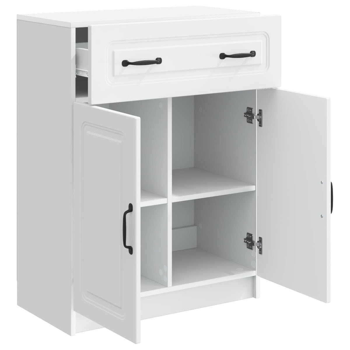 Sideboard 66 x 34.5 x 87 cm Engineered Wood White