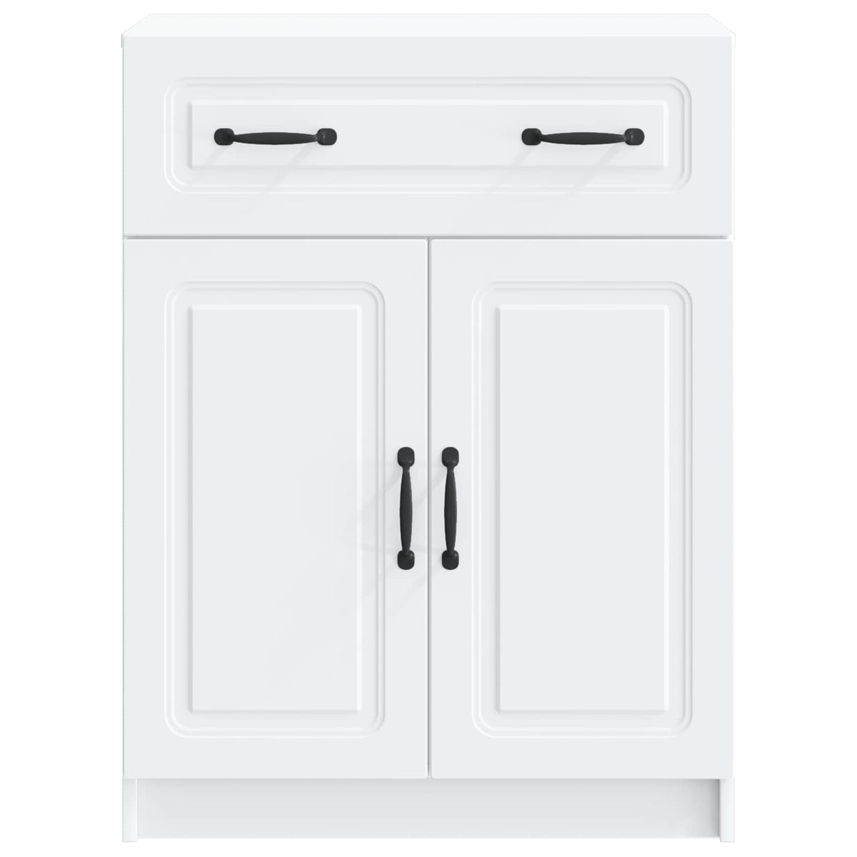 Sideboard 66 x 34.5 x 87 cm Engineered Wood White