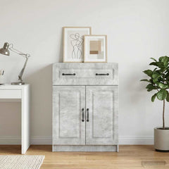 Sideboard 66 x 34.5 x 87 cm Engineered Wood Concrete grey