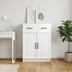 Sideboard 66 x 34.5 x 87 cm Engineered Wood High gloss white