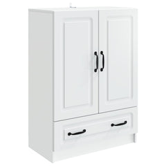 Sideboard 66 x 34.5 x 92 cm Engineered Wood White