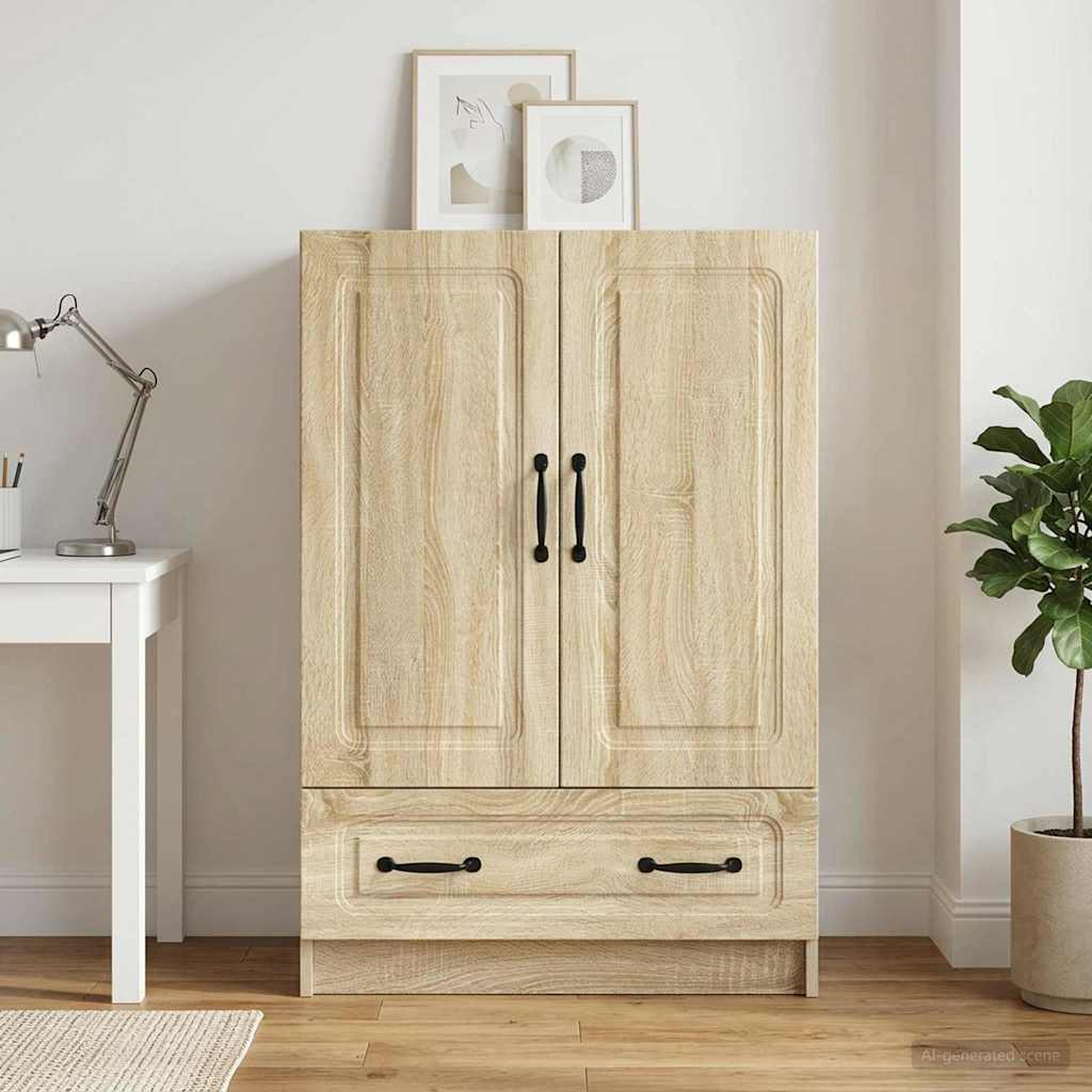 Sideboard 66 x 34.5 x 92 cm Engineered Wood Sonoma oak