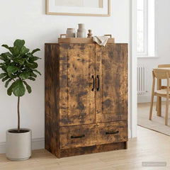 Sideboard 66 x 34.5 x 92 cm Engineered Wood Smoked oak