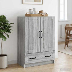 Sideboard 66 x 34.5 x 92 cm Engineered Wood Grey sonoma