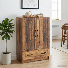 Sideboard 66 x 34.5 x 92 cm Engineered Wood Old wood