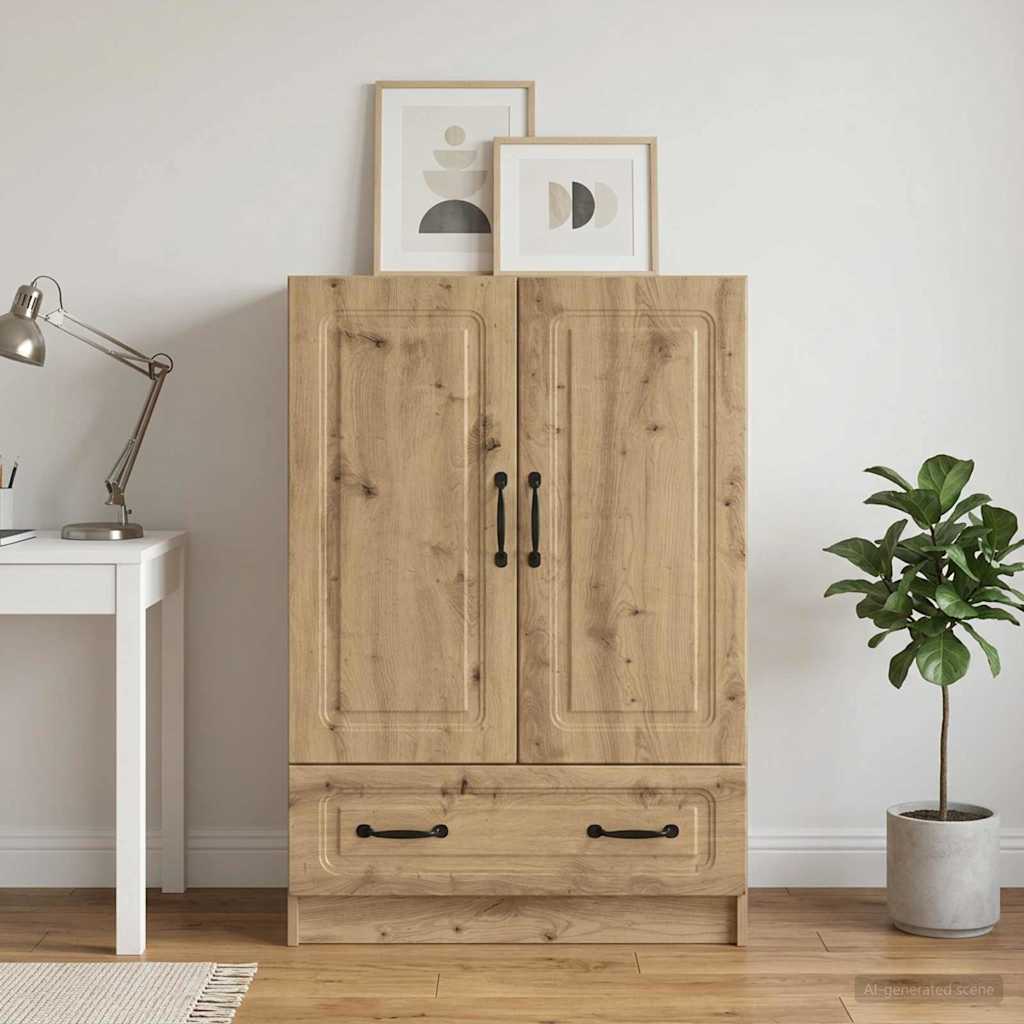Sideboard 66 x 34.5 x 92 cm Engineered Wood Artisan oak