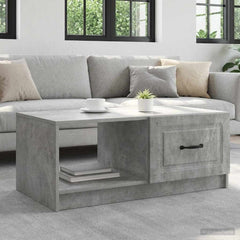 vidaXL Coffee Table Concrete Grey 90 x 50 x 37 cm Engineered Wood 1