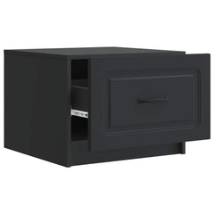 vidaXL Coffee Table Black 49 x 50 x 37 cm Engineered Wood 4