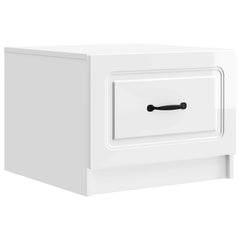vidaXL Coffee Table High Gloss White 49 x 50 x 37 cm Engineered Wood 2