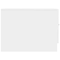 vidaXL Coffee Table High Gloss White 49 x 50 x 37 cm Engineered Wood 6