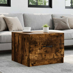 vidaXL Coffee Table Smoked Oak 49 x 50 x 37 cm Engineered Wood 1