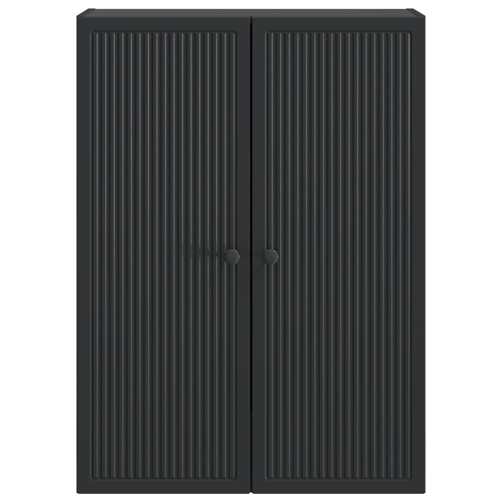 vidaXL Wall-Mounted Cabinet Black 66 x 34.5 x 90 cm Engineered Wood 4