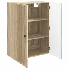 vidaXL Wall-Mounted Cabinet Sonoma Oak 66 x 34.5 x 90 cm 3