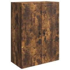 vidaXL Wall-Mounted Cabinet Smoked Oak 66 x 34.5 x 90 cm 2