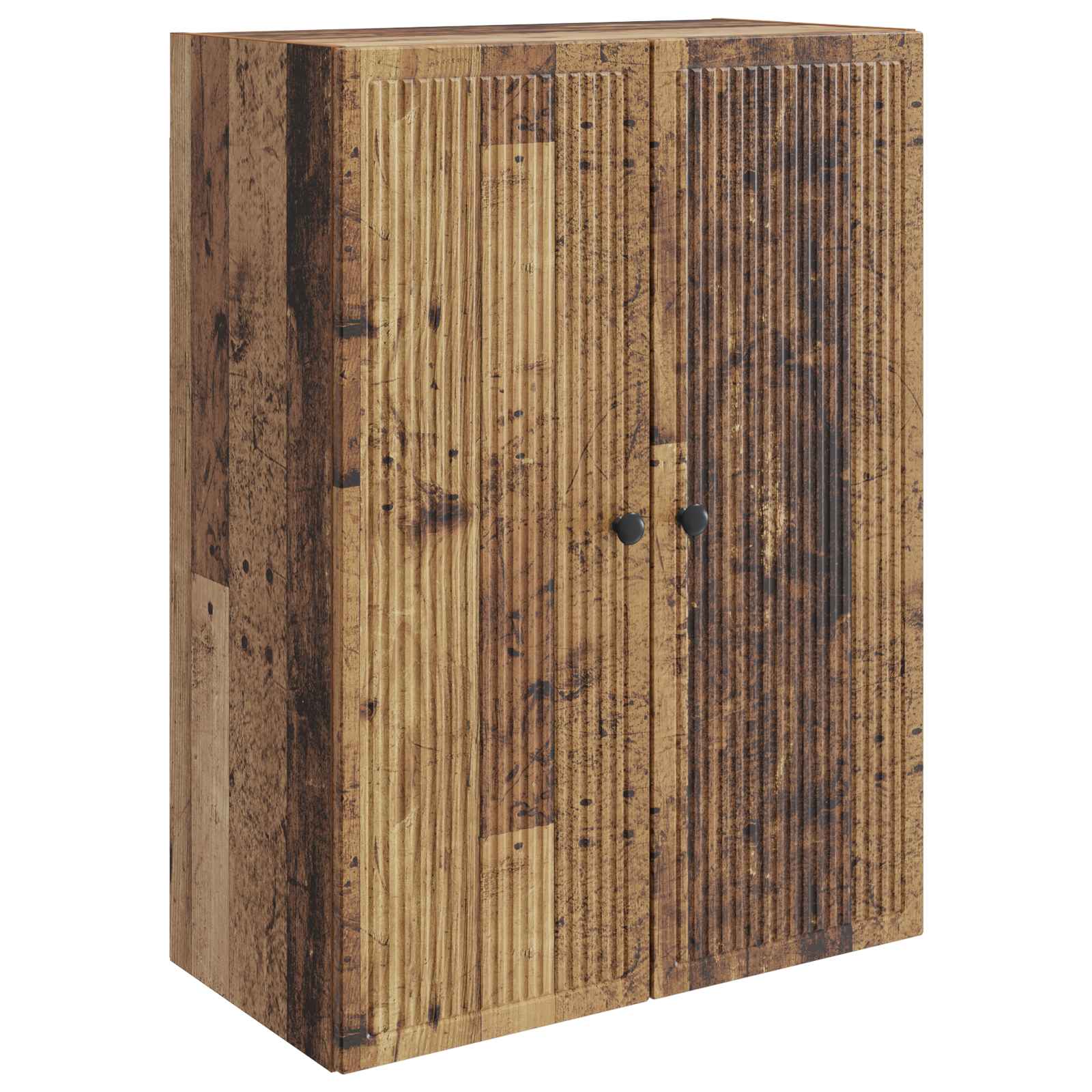 vidaXL Wall-Mounted Cabinet Old Wood 66 x 34.5 x 90 cm Engineered Wood 2