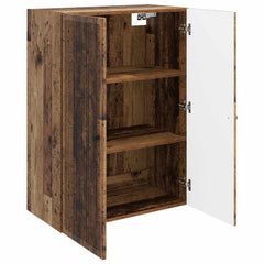 vidaXL Wall-Mounted Cabinet Old Wood 66 x 34.5 x 90 cm Engineered Wood 3