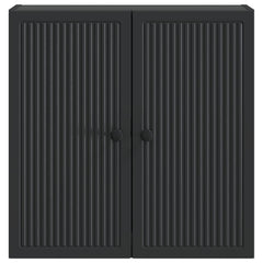 vidaXL Wall-Mounted Cabinet Black 59 x 31 x 60 cm Engineered Wood 4