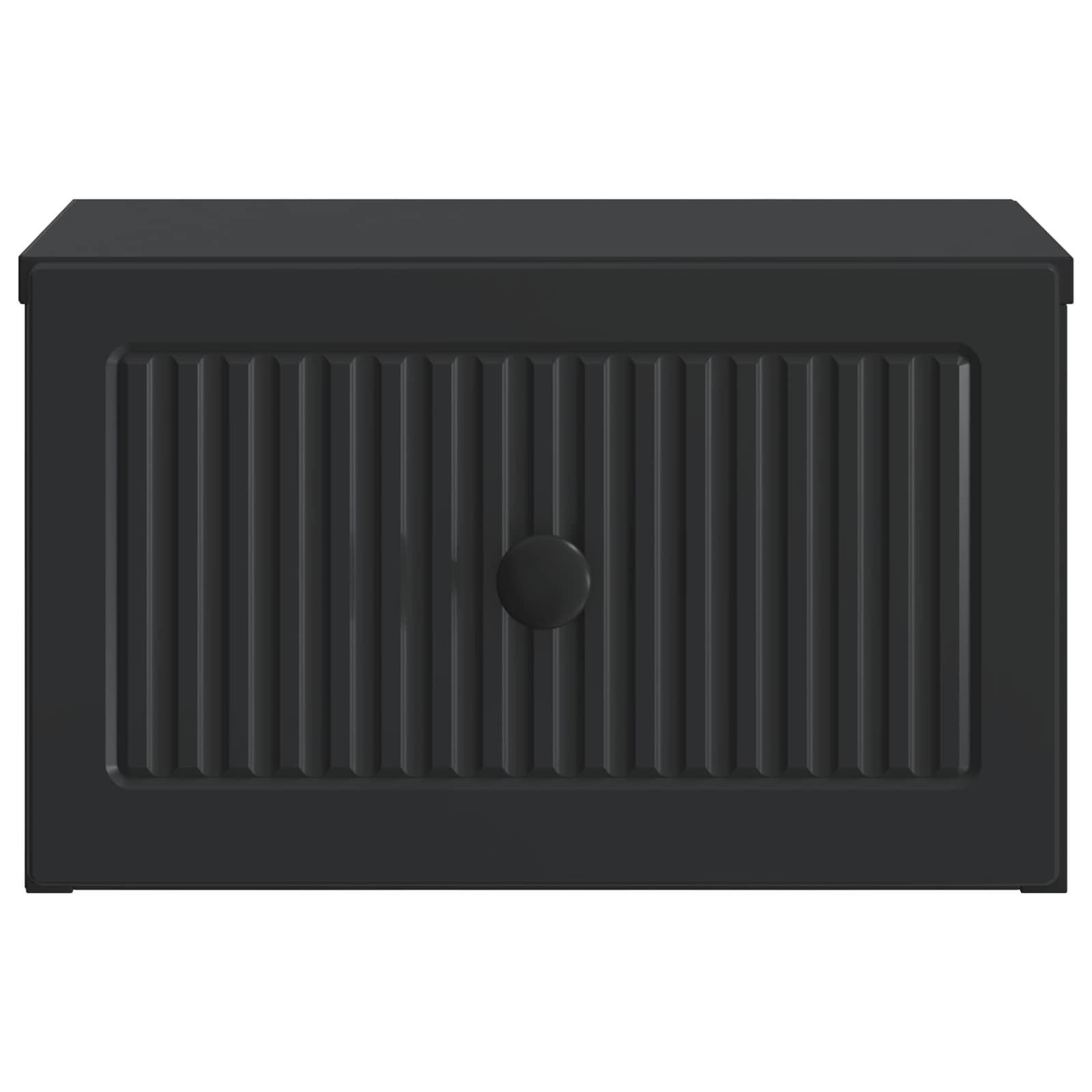 vidaXL Wall-Mounted Bedside Cabinet Black 33 x 34.5 x 20 cm 5
