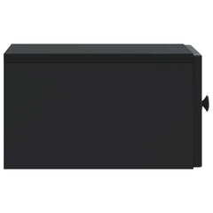 vidaXL Wall-Mounted Bedside Cabinet Black 33 x 34.5 x 20 cm 6