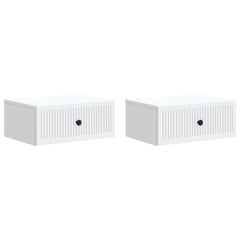 vidaXL Bedside Cabinet 2 pcs White 49 x 34.5 x 20 cm Engineered Wood 2