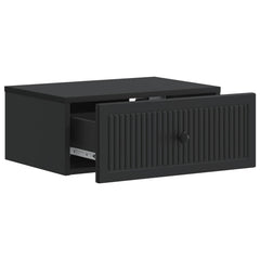 vidaXL Bedside Cabinet Black 49 x 34.5 x 20 cm Engineered Wood 4