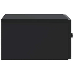 vidaXL Bedside Cabinet Black 49 x 34.5 x 20 cm Engineered Wood 6