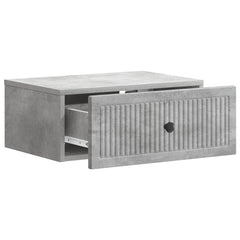 vidaXL Bedside Cabinet Concrete Grey 49 x 34.5 x 20 cm Engineered Wood 4