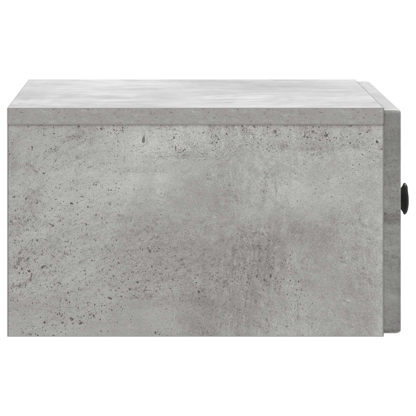 vidaXL Bedside Cabinet Concrete Grey 49 x 34.5 x 20 cm Engineered Wood 6