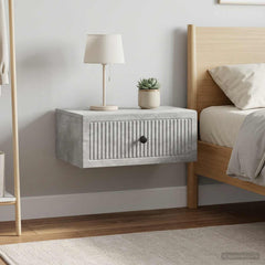 vidaXL Bedside Cabinet 2 pcs Concrete Grey 49 x 34.5 x 20 cm 4
