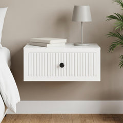 vidaXL Bedside Cabinet High Gloss White 49 x 34.5 x 20 cm 1