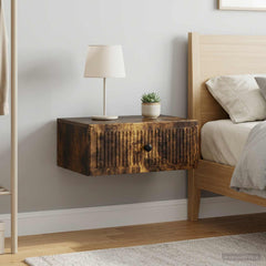 vidaXL Bedside Cabinet 2 pcs Smoked Oak 49 x 34.5 x 20 cm 1