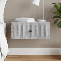 vidaXL Bedside Cabinet Grey Sonoma 49 x 34.5 x 20 cm Engineered Wood 1