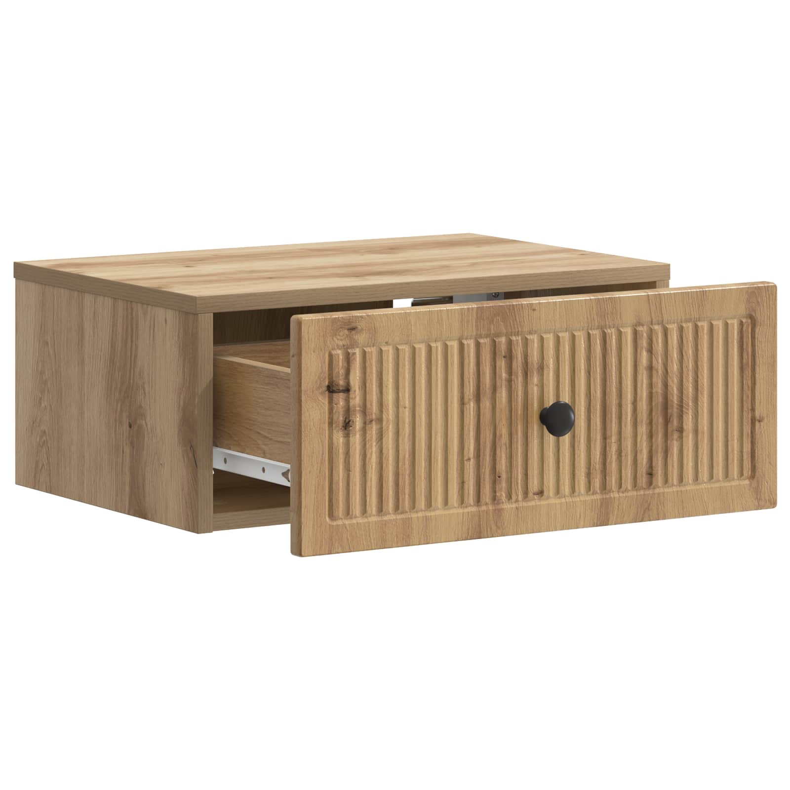 vidaXL Bedside Cabinet Artisan Oak 49 x 34.5 x 20 cm Engineered Wood 4