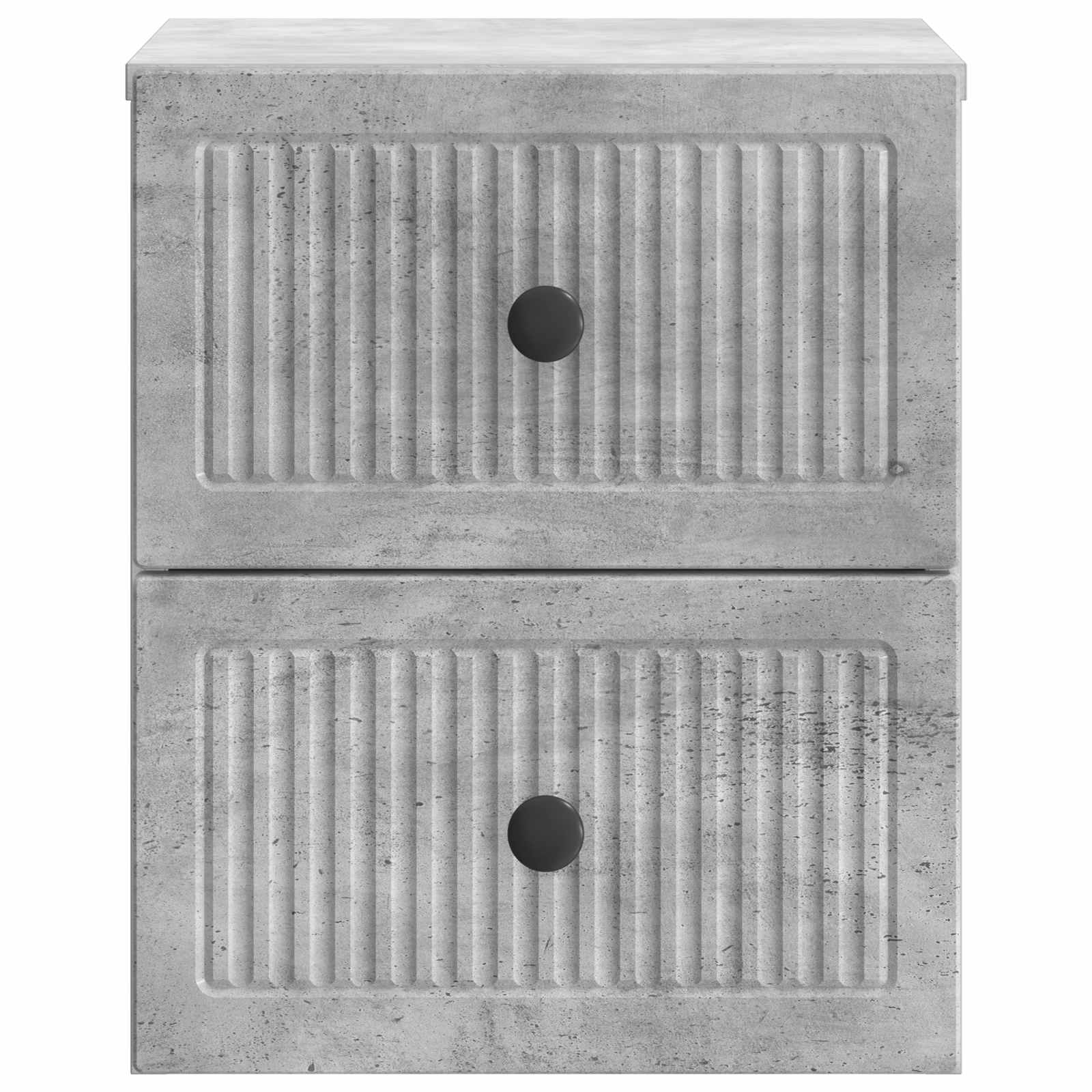 vidaXL Wall-Mounted Bedside Cabinet Concrete Grey 33 x 34.5 x 40 cm 5