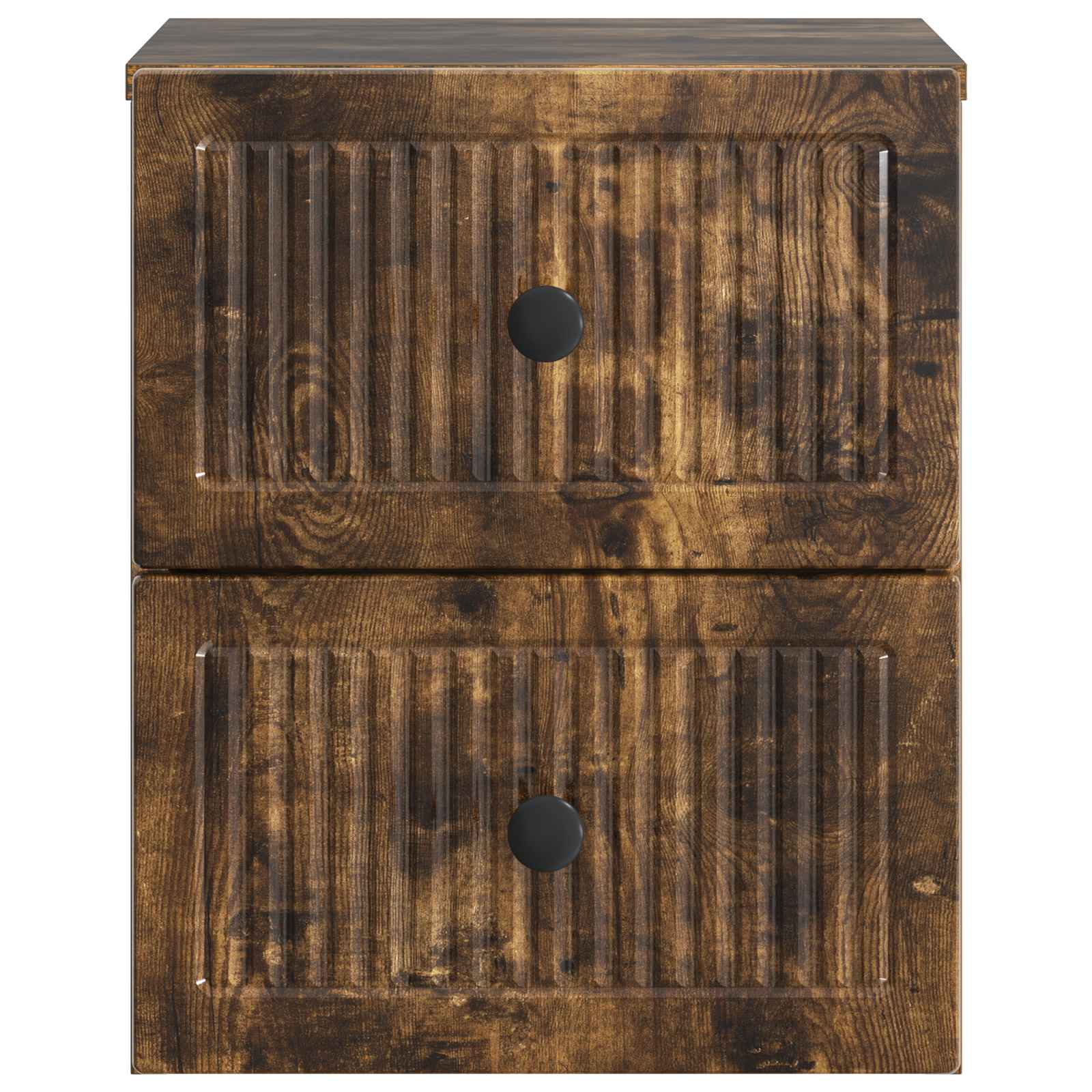 vidaXL Wall-Mounted Bedside Cabinet Smoked Oak 33 x 34.5 x 40 cm 5