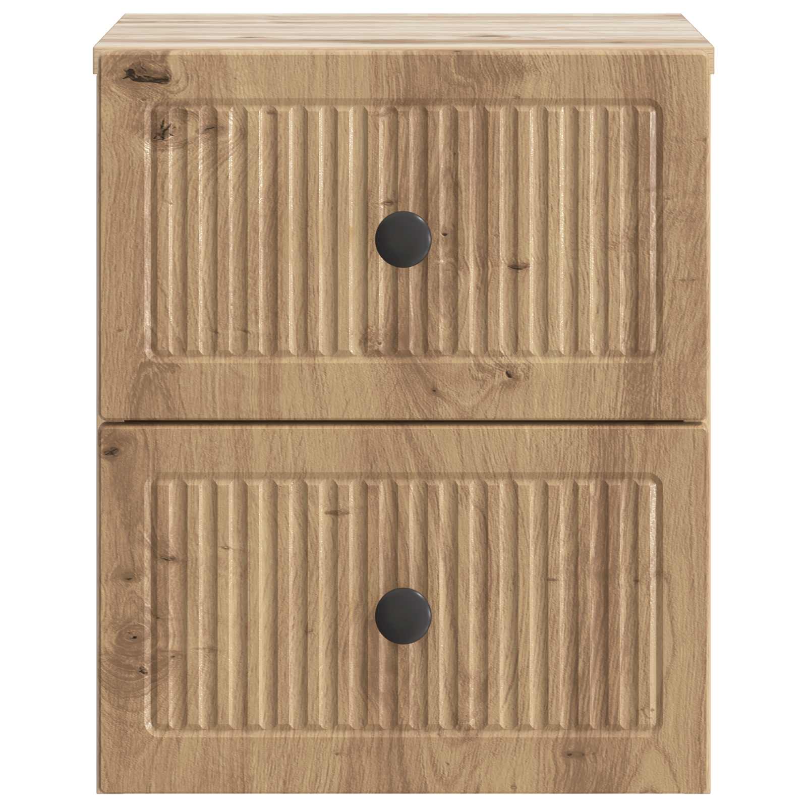 vidaXL Wall-Mounted Bedside Cabinet Artisan Oak 33 x 34.5 x 40 cm 5