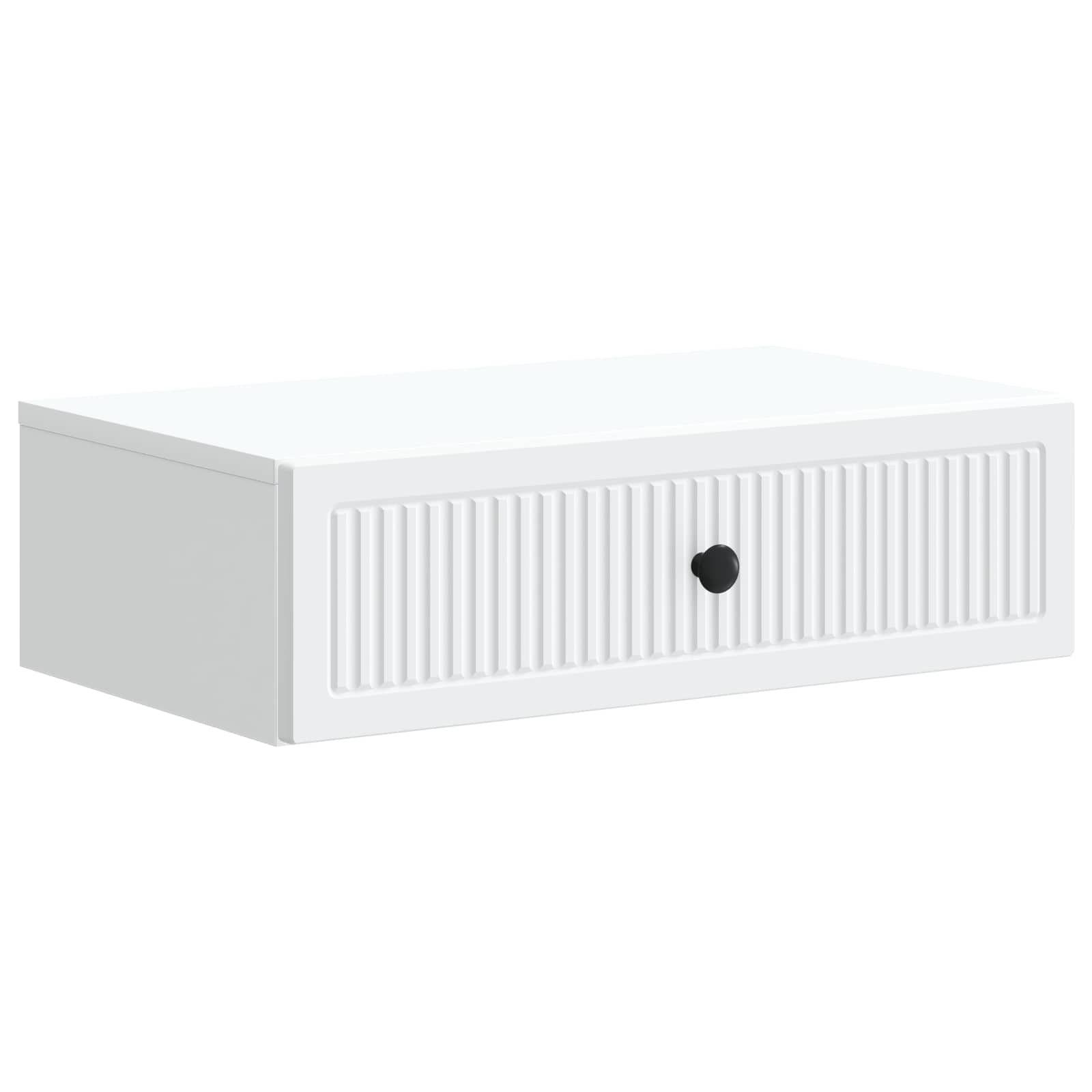 vidaXL Wall-Mounted Side Table White 59 x 34.5 x 17 cm Engineered Wood 2