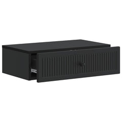 vidaXL Wall-Mounted Side Table Black 59 x 34.5 x 17 cm Engineered Wood 4