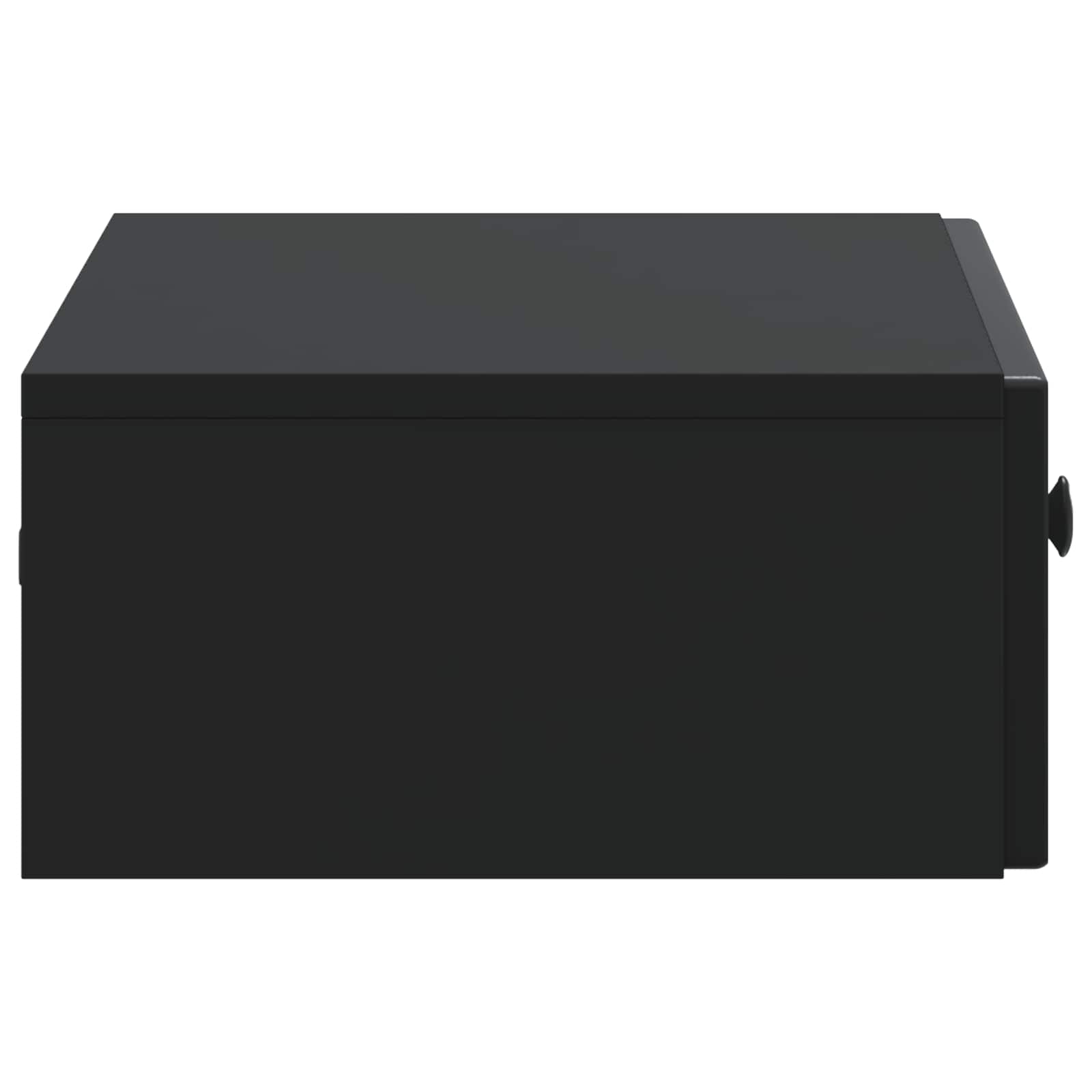 vidaXL Wall-Mounted Side Table Black 59 x 34.5 x 17 cm Engineered Wood 6